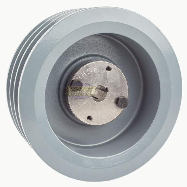 6.5" Triple Groove Pulley fits B Section V-Belt 5L with 5/8" Sheave Bushing 3BK67H