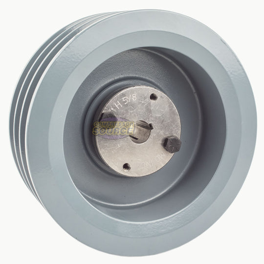 6.5" Triple Groove Pulley fits B Section V-Belt 5L with 5/8" Sheave Bushing 3BK67H