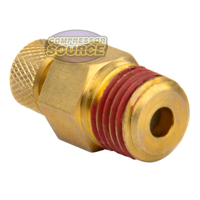 5 Pack 1/4" Male NPT Air Compressor Moisture Tank Drain Water Petcock Brass