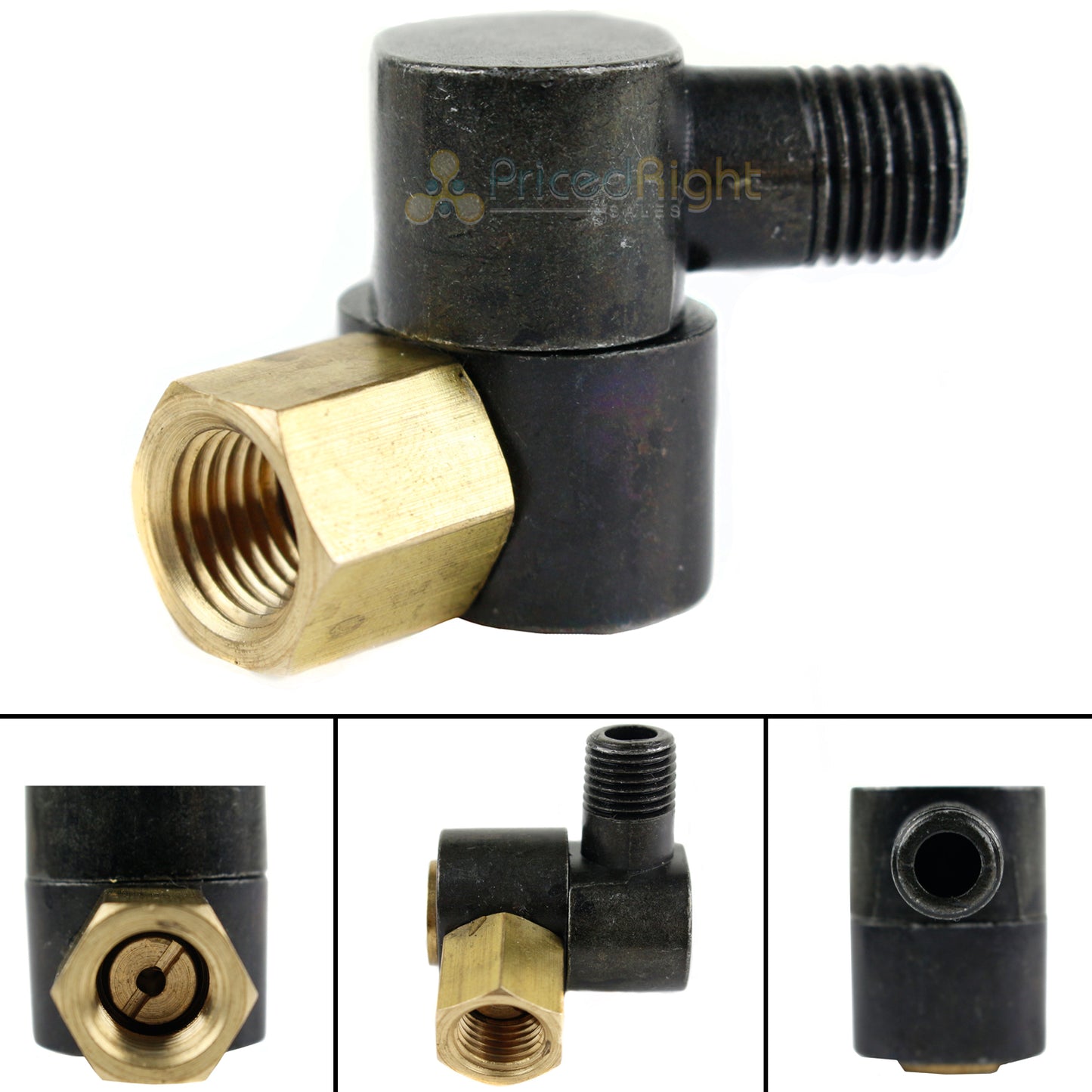 1/4" Swivel Connector 360 Degree NPT Compressed Air Flow Tool Hose Connection