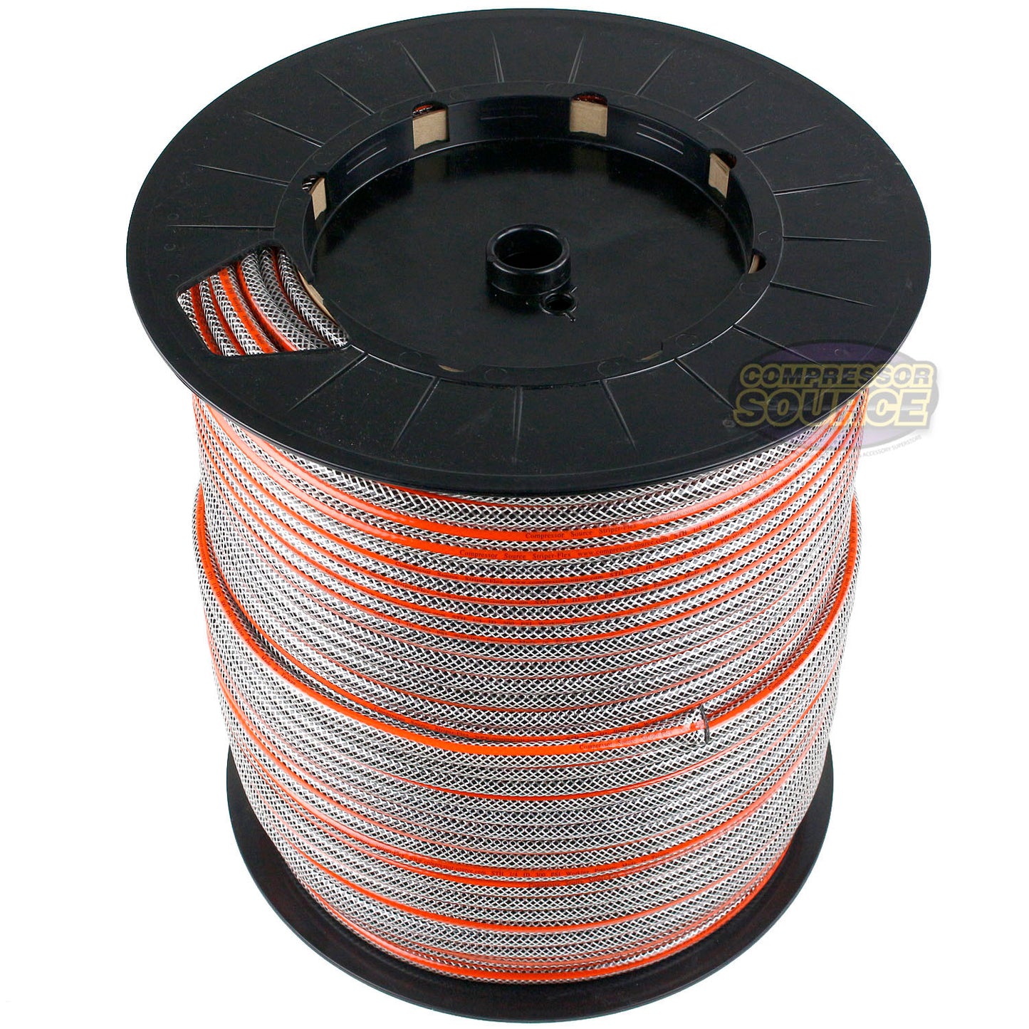 500ft Striper Flex 3/8" Hybrid Air Compressor Hose 300PSI STH14C-BKOR-Spool