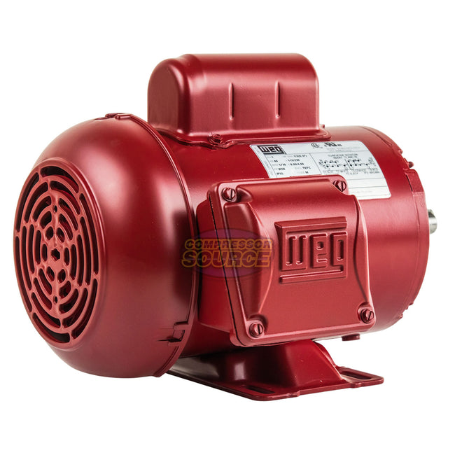 1/2 HP Single Phase Farm Duty Electric Motor 1730 RPM W56 Frame 115-230V TEFC WEG .5018ES1RFDW56-S
