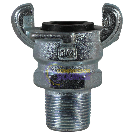 3/4" NPT Male Chicago Air Coupling Twist Lock Claw Style Universal Ductile Iron