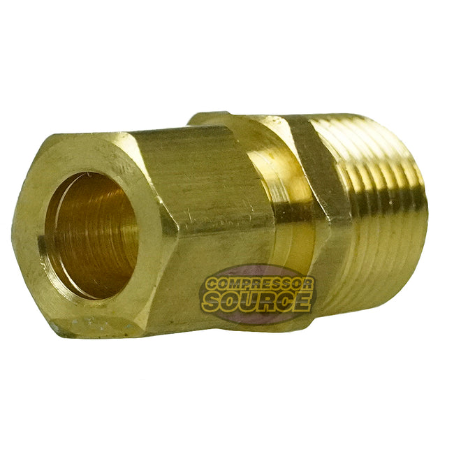 1/2" x 1/2" Compression Male NPTF Adapter Solid Brass Compression Fitting 5-Pack