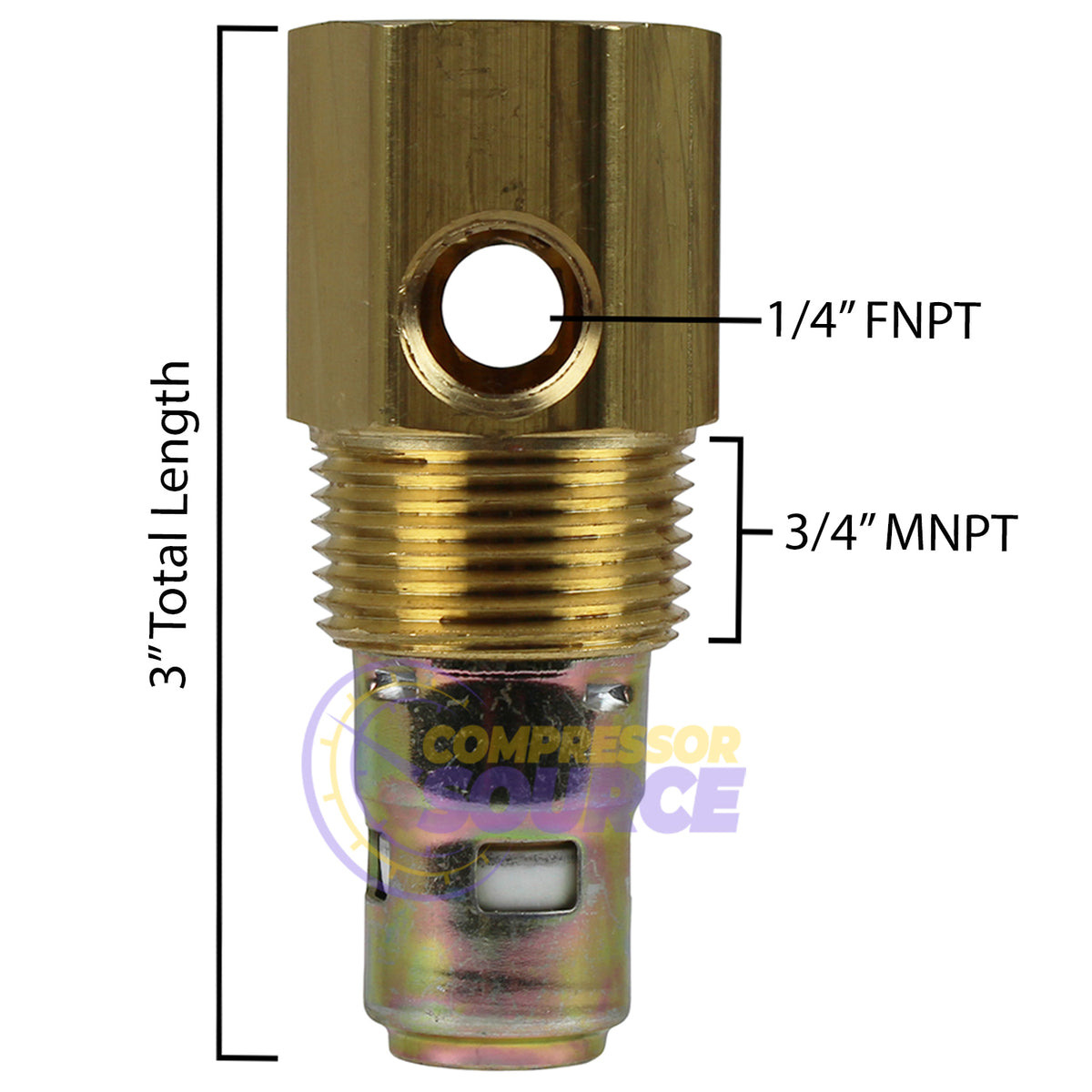 For Ingersoll Rand Replacement 1/2" Female NPT x 3/4" Brass Air Compressor Check Valve 97162812