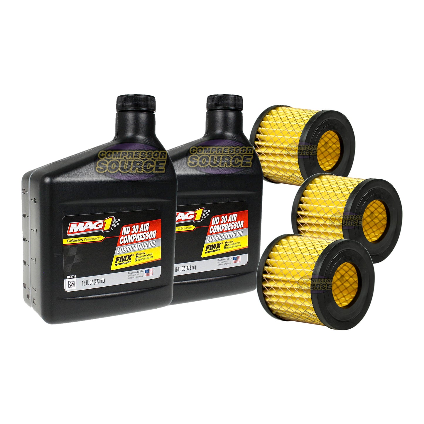 CS3080 Maintenance Kit — Compressor Oil & Three Intake Filter Elements
