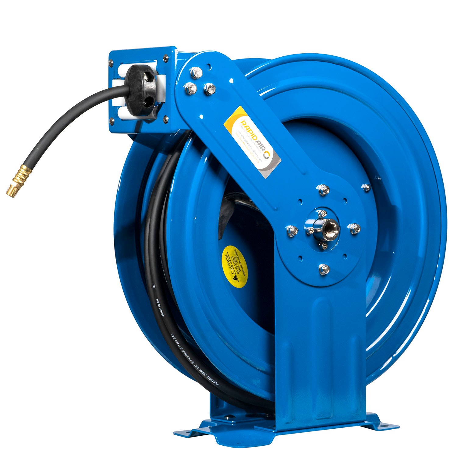 Rapidair 1/2 x 100' Dual Arm Steel Hose Reel 1/2 Inlet and Outlet