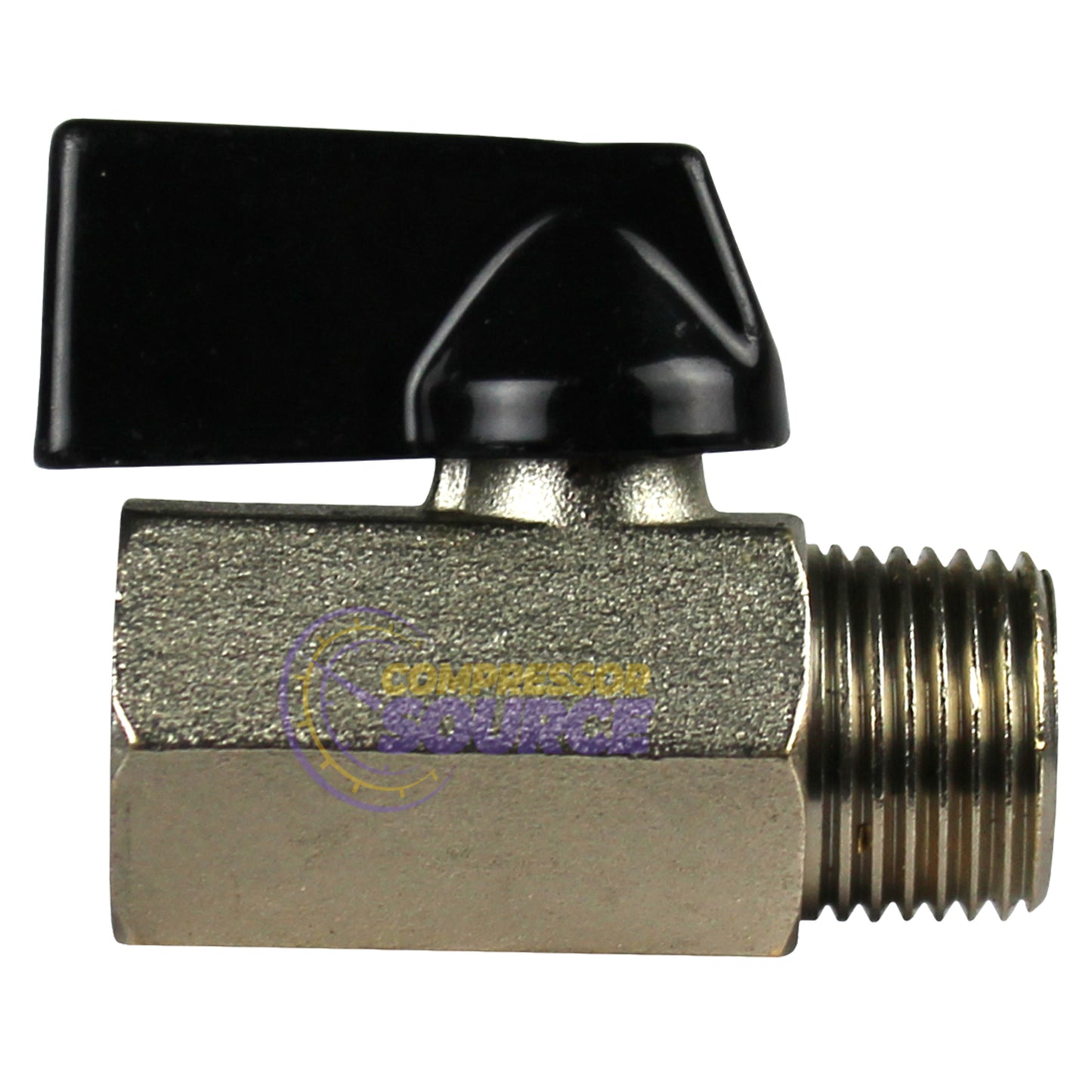3/8" Mini MNPT x 3/8" FNPT Ball Valve WOG 200 PSI A-38MF