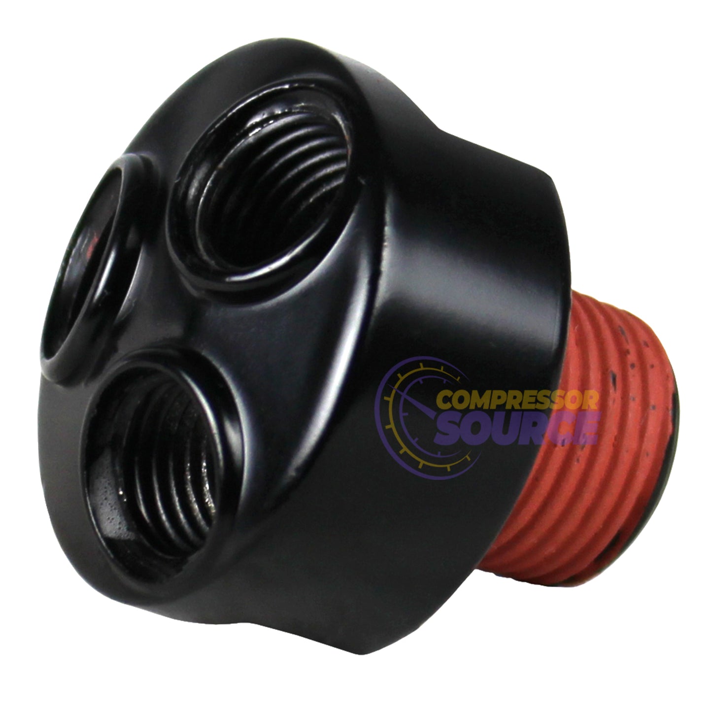 3 Way Air Hose Coupler Splitter Manifold Block Kit 1/4" NPT Couplers & Plug Kit