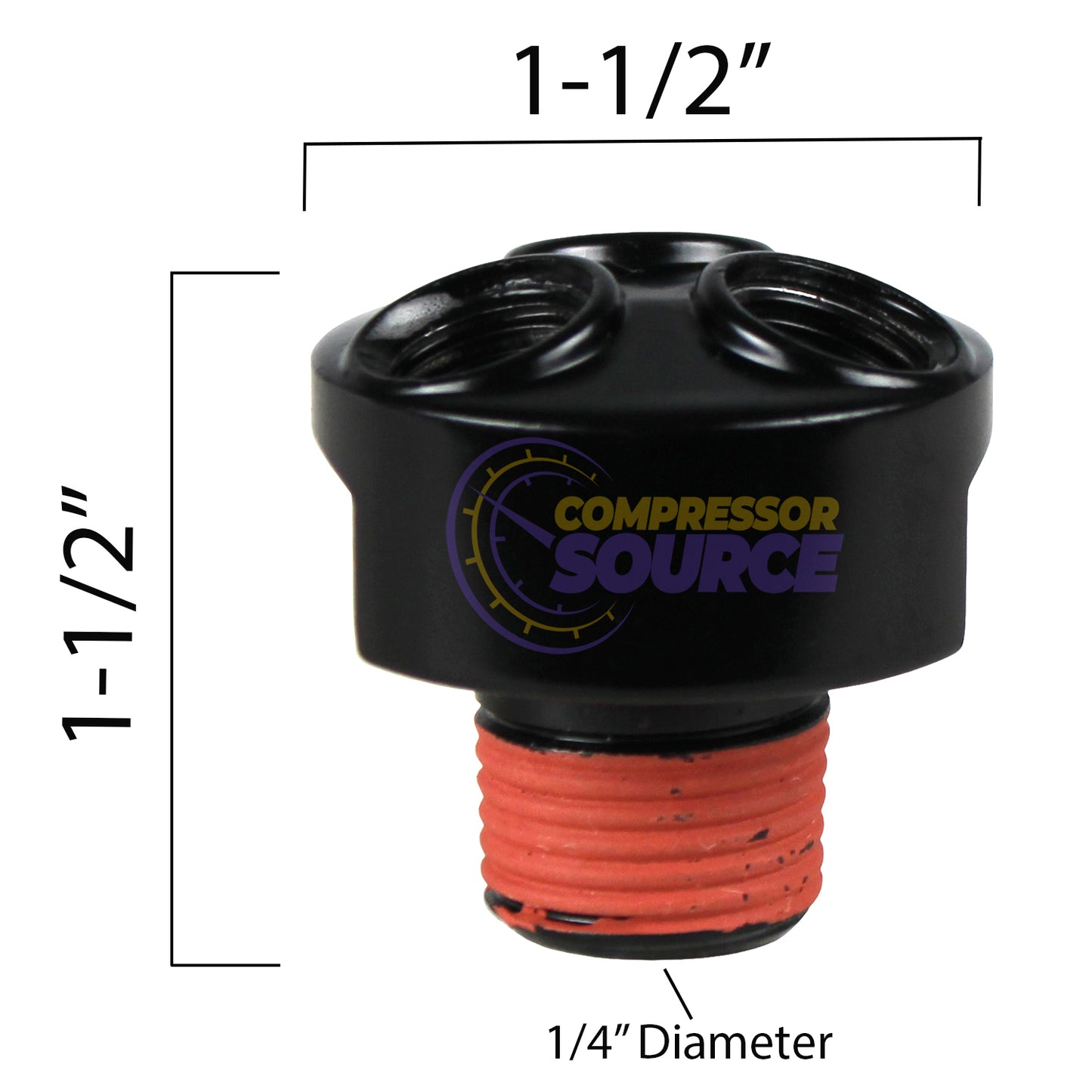 Prevost 3 Way Air Hose Coupler Splitter Manifold Block 1/4" NPT A15-201