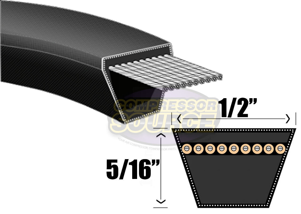 A60 Replacement High Quality Industrial & Lawn Mower 1/2" x 62" V Belt 4L620