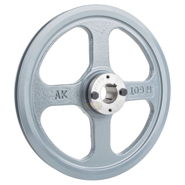 10.75" Single Groove Pulley fits A Section V-Belt 4L with 1-3/16" Sheave Bushing AK109H