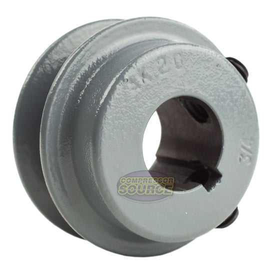 2" Single Groove Pulley fits A Section V-Belt 4L fits 3/4" Keyed Shaft AK20