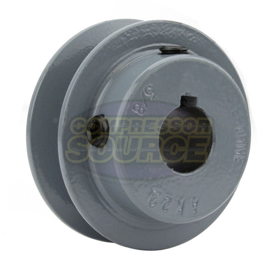 2.25" Single Groove Pulley fits A Section V-Belt 4L fits 5/8" Shaft AK22
