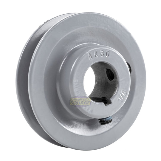 3" Single Groove Pulley fits A Section V-Belt 4L fits 7/8" Shaft AK30