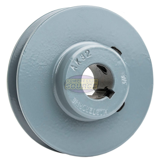 3.25" Single Groove Pulley fits A Section V-Belt 4L fits 3/4" Shaft AK32
