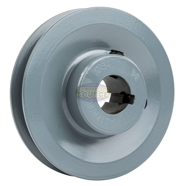 3.5" Single Groove Pulley fits A Section V-Belt 4L fits 3/4" Shaft AK34