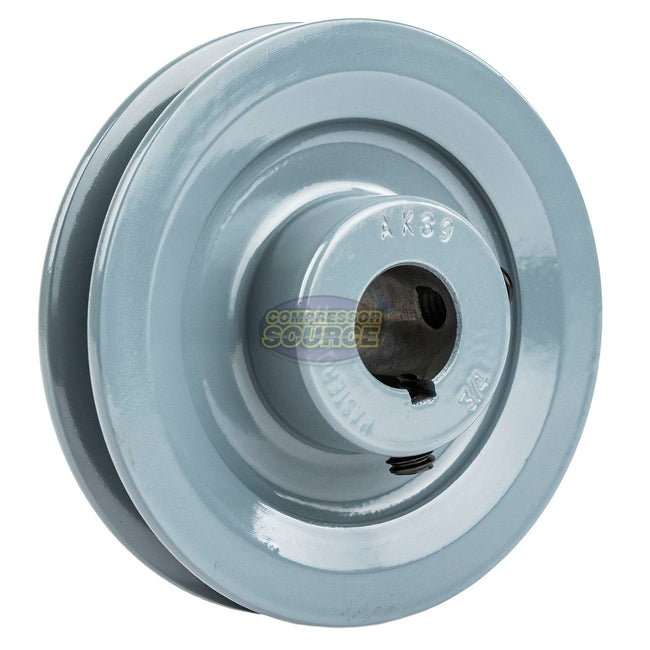 3.75" Single Groove Pulley fits A Section V-Belt 4L fits 3/4" Shaft AK39