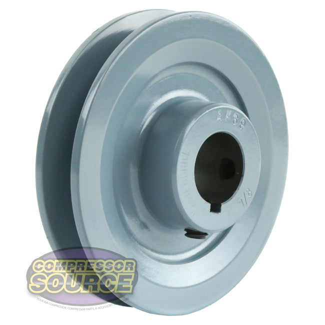 3.75" Single Groove Pulley fits A Section V-Belt 4L fits 7/8" Shaft AK39