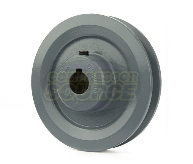 4" Single Groove Pulley fits A Section V-Belt 4L fits 5/8" Shaft AK41