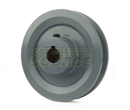 4" Single Groove Pulley fits A Section V-Belt 4L fits 5/8" Shaft AK41
