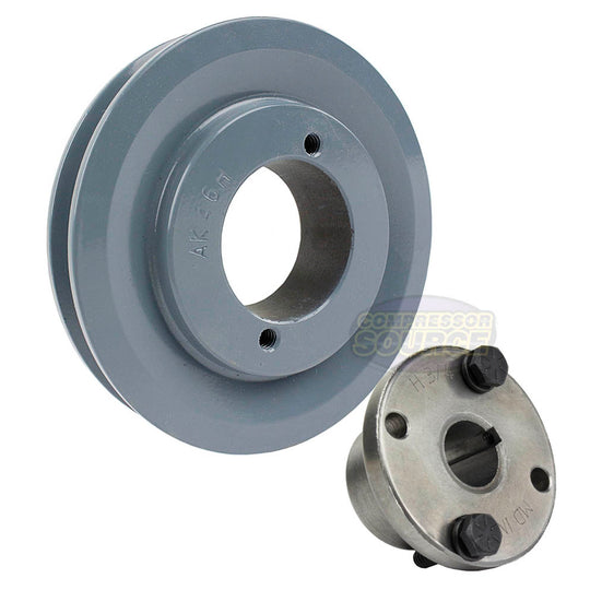 Masterdrive Cast Iron 4.5" Single Groove Pulley Belt A Section 4L with 3/4" Sheave Bushing AK46H
