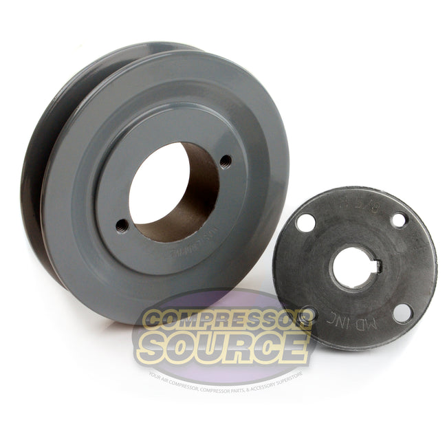 4.5" Single Groove Pulley fits A Section V-Belt 4L with 5/8" Sheave Bushing AK46H