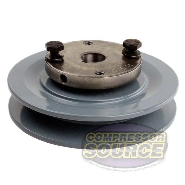 4.5" Single Groove Pulley fits A Section V-Belt 4L with 5/8" Sheave Bushing AK46H