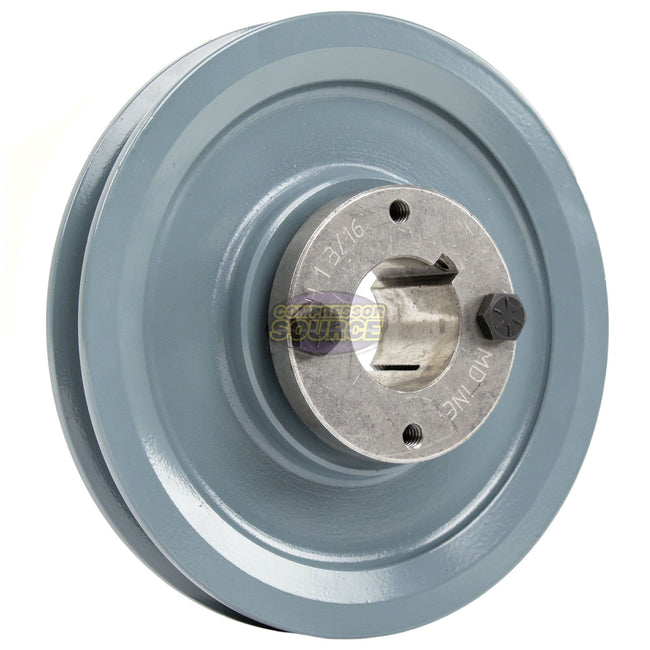 5" Single Groove Pulley fits B Section V-Belt 5L with 1-3/16" Sheave Bushing BK52H