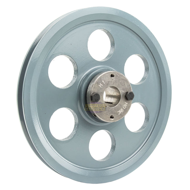 8.25" Single Groove Pulley fits A Section V-Belt 4L with 1" Sheave Bushing AK89H