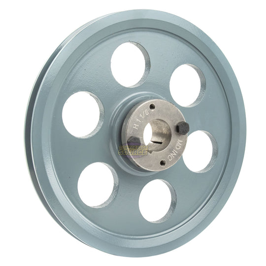 8.25" Single Groove Pulley fits A Section V-Belt 4L with 1-1/8" Sheave Bushing AK89H