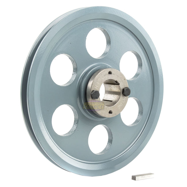 8.75" Single Groove Pulley fits A Section V-Belt 4L with 1-3/8" Sheave Bushing AK89H