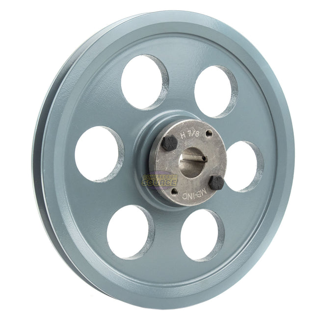 8.75" Single Groove Pulley fits A Section V-Belt 4L with 7/8" Sheave Bushing AK89H