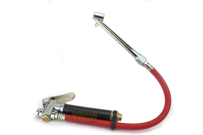 Dual Foot Tire Chuck Air Inflator with 12" Hose 120 PSI Truck Car Semi Inflation ATAHCWG-T