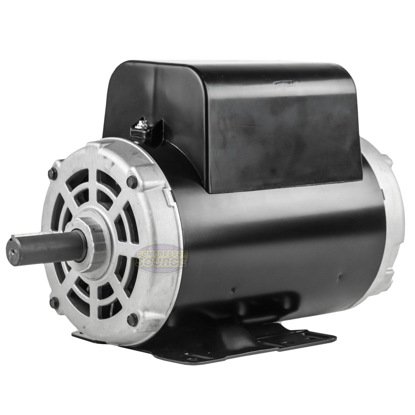 Century 5 HP Single Phase Electric Compressor Motor Rigid Base 230V 3450 RPM