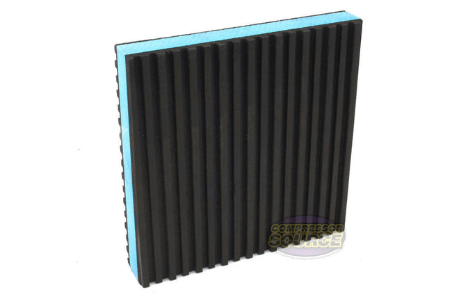 One Industrial Anti Vibration Pad 4" x 4" x 7/8" Thick Blue Composite Center B44