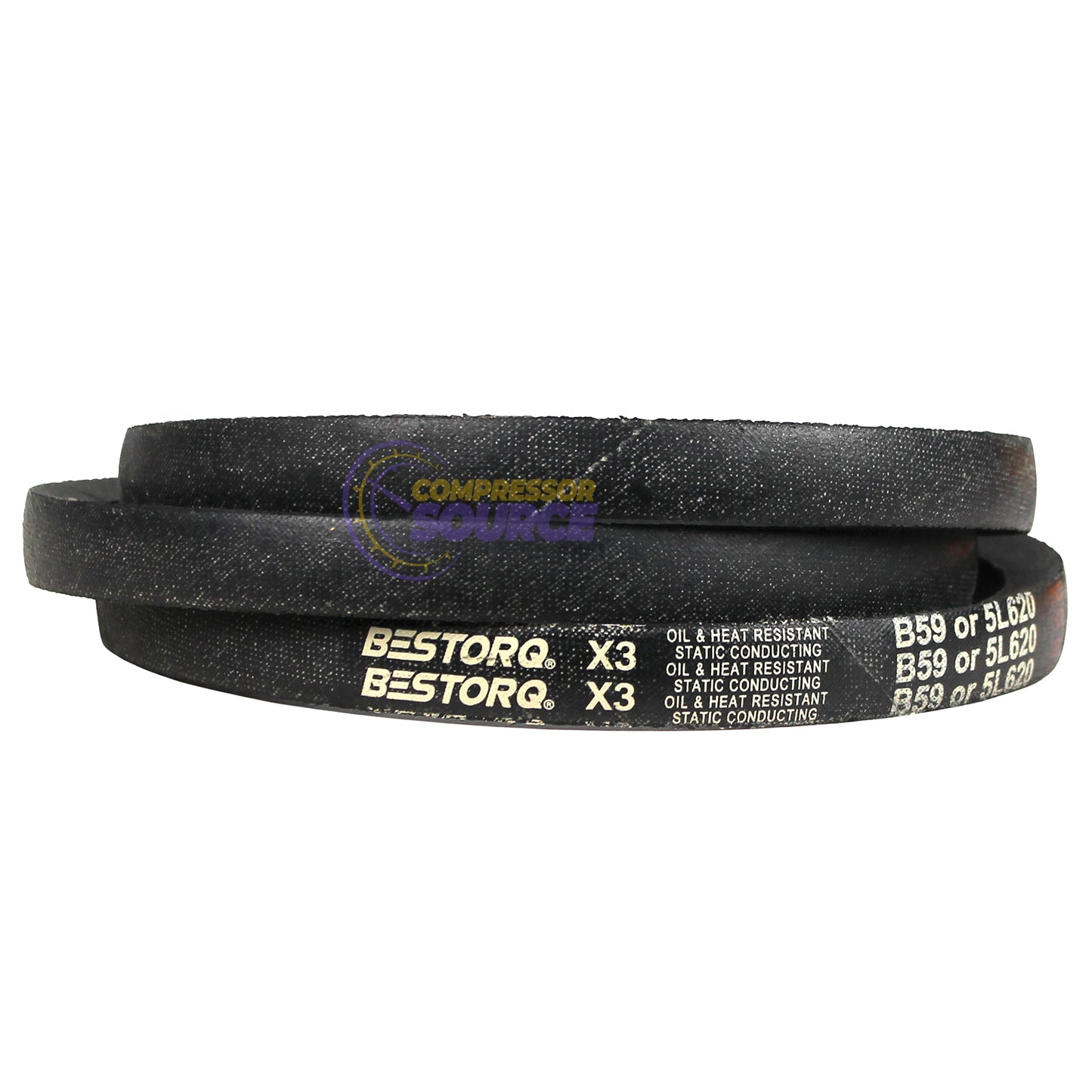 Bestorq B59 or 5L620 V-Belt Replacement Industrial & Lawn Mower 62"L x 0.66"W