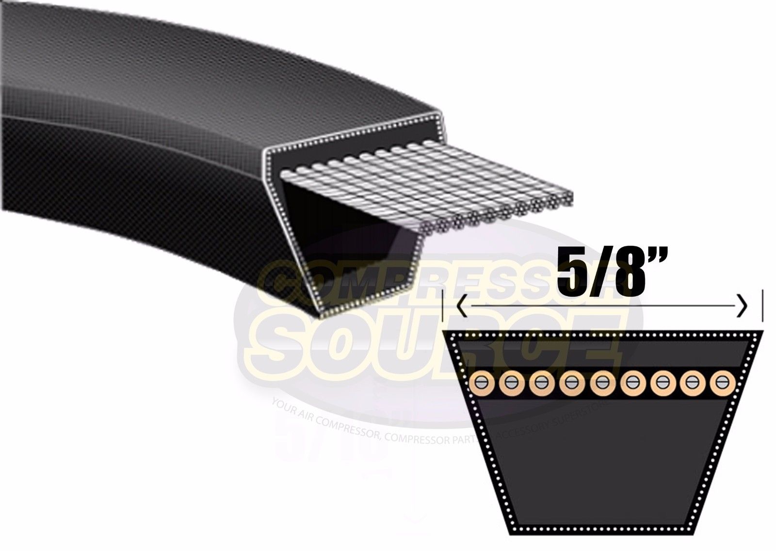 Industrial & Lawn Mower V Belt B65 (5/8" X 68") 5L680