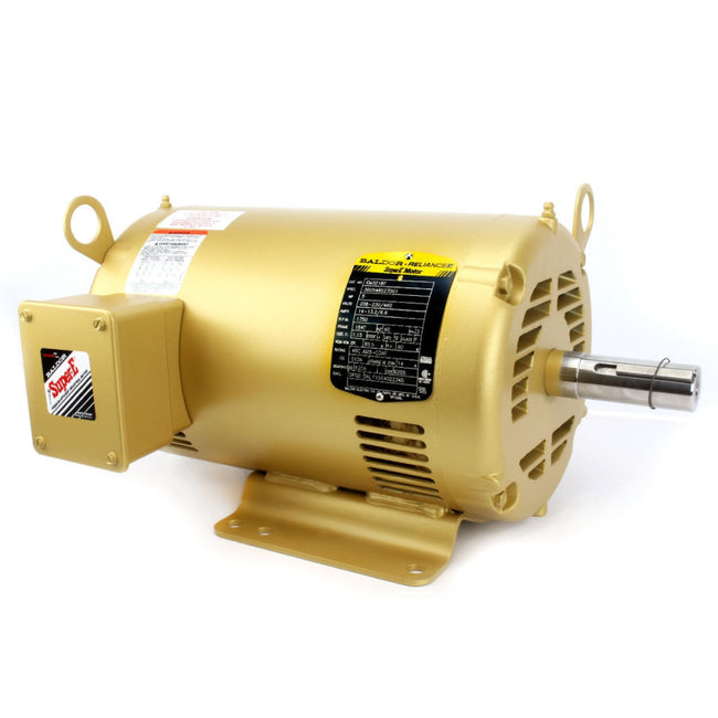 Baldor EM3218T 5 HP 3 Phase Super-E Electric Motor 1750 RPM 184T Frame 208-230/460V OPSB
