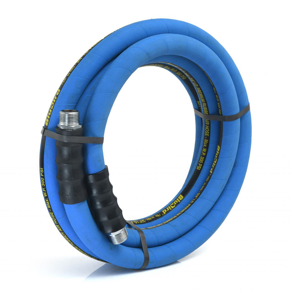 BluBird Pro Rubber Air Hose Assembly 3/4" x 15' 300 PSI BBPRO3415