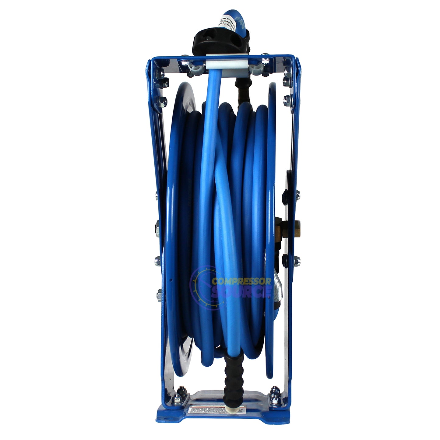 BluBird 3/8" x 50' Rubber Air Hose Reel Dual Arm Assembly BBRDA3850