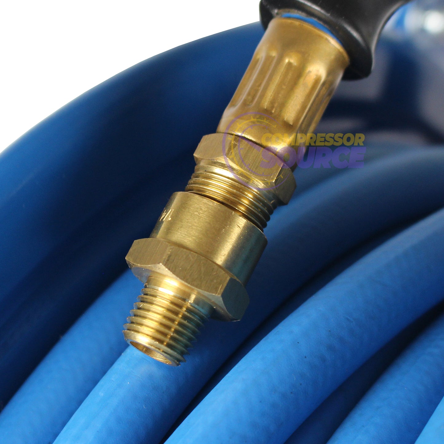 BluBird 3/8" x 50' Rubber Air Hose Reel Dual Arm Assembly BBRDA3850