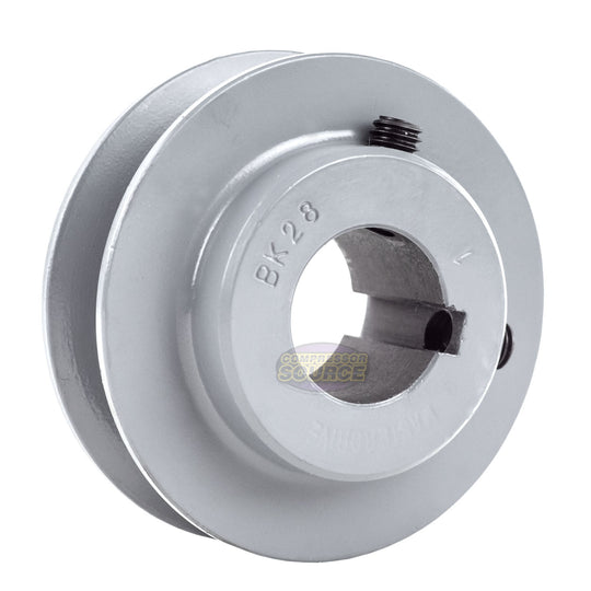 3" Single Groove Pulley fits B Section V-Belt 5L fits 1" Keyed Shaft BK28