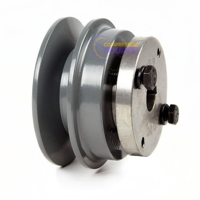 3.15" Single Groove Pulley fits B Section V-Belt 5L with 5/8" Sheave Bushing BK30H
