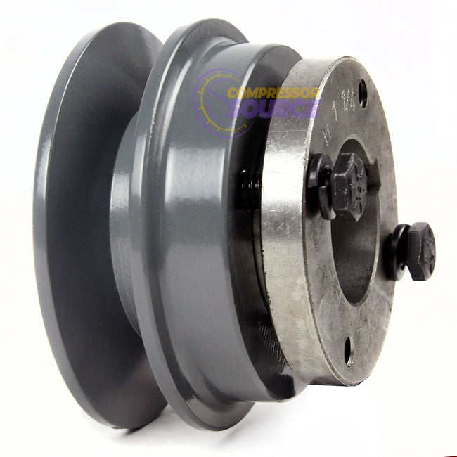 3.15" Single Groove Pulley fits B Section V-Belt 5L with 1-1/4" Sheave Bushing BK30H
