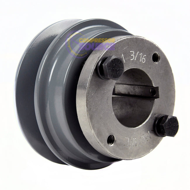 3.15" Single Groove Pulley fits B Section V-Belt 5L with 1-3/16" Sheave Bushing BK30H