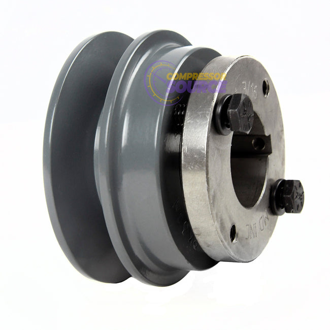 3.15" Single Groove Pulley fits B Section V-Belt 5L with 1-3/16" Sheave Bushing BK30H