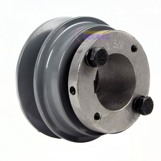 3.15" Single Groove Pulley fits B Section V-Belt 5L with 1-3/8" Sheave Bushing BK30H