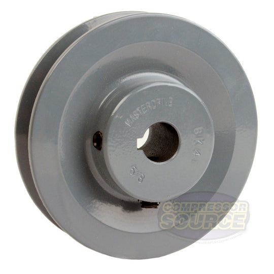 4" Single Groove Pulley fits B Section V-Belt 5L fits 5/8" Keyed Shaft BK40