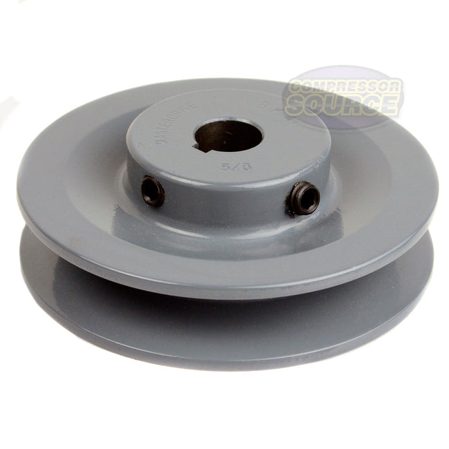 4" Single Groove Pulley fits B Section V-Belt 5L fits 5/8" Keyed Shaft BK40